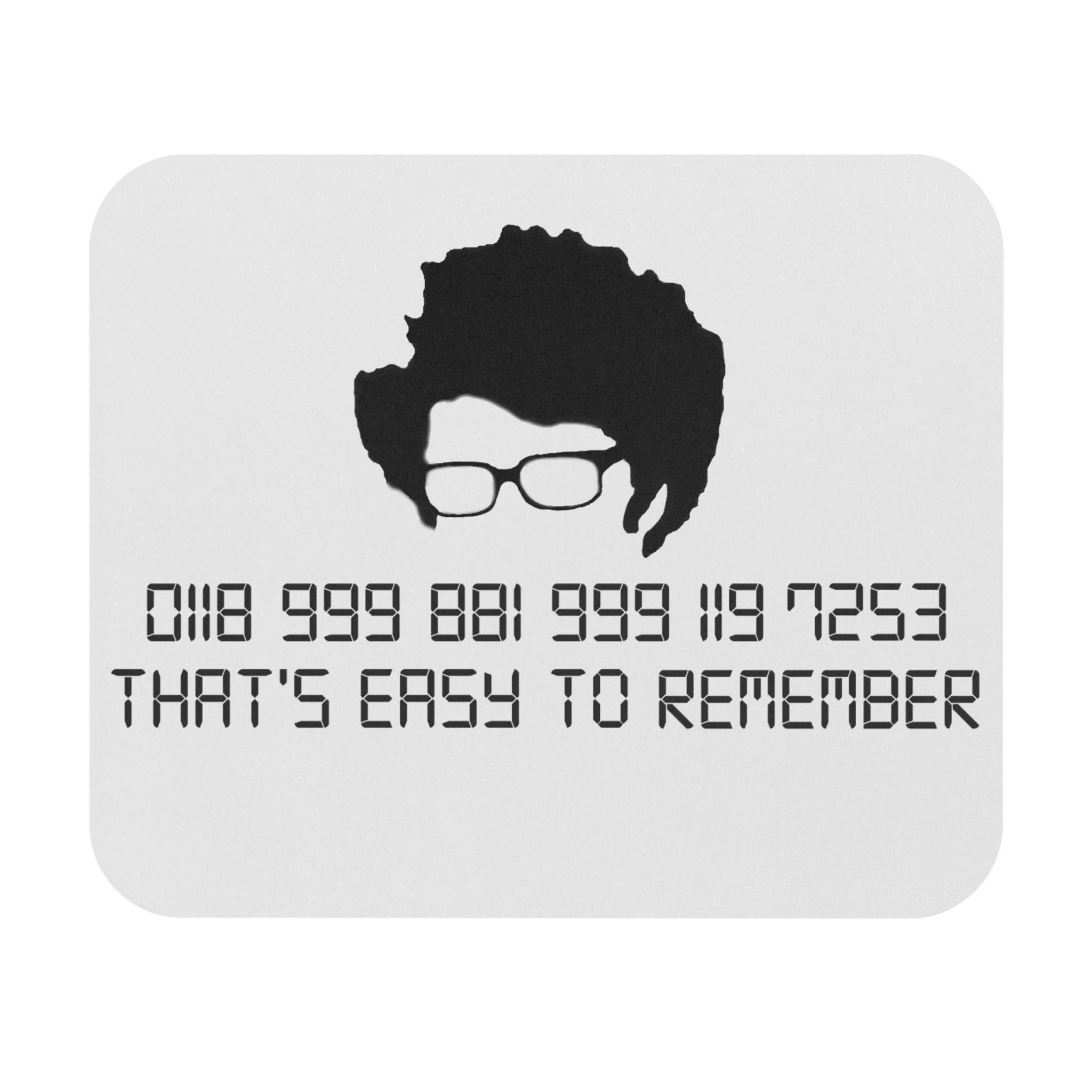 Mouse Pad Rectangle - IT Crowd Maurice Moss Quirky Design, Desk Decor, Office Gift, Computer Accessories, Funny TV Show Merchandise