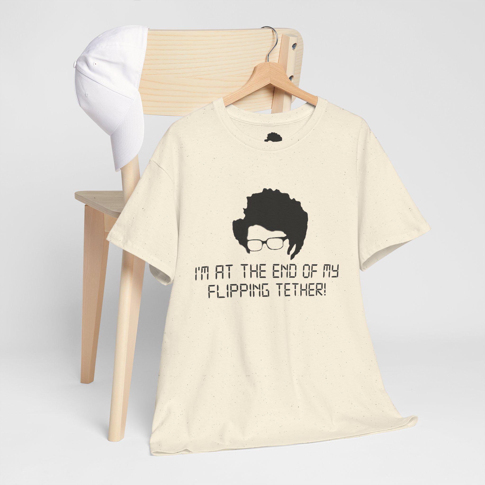Unisex Heavy Cotton Tee Unisex - IT Crowd Maurice Moss Quirky Design, Funny TV Show Merchandise - View 4