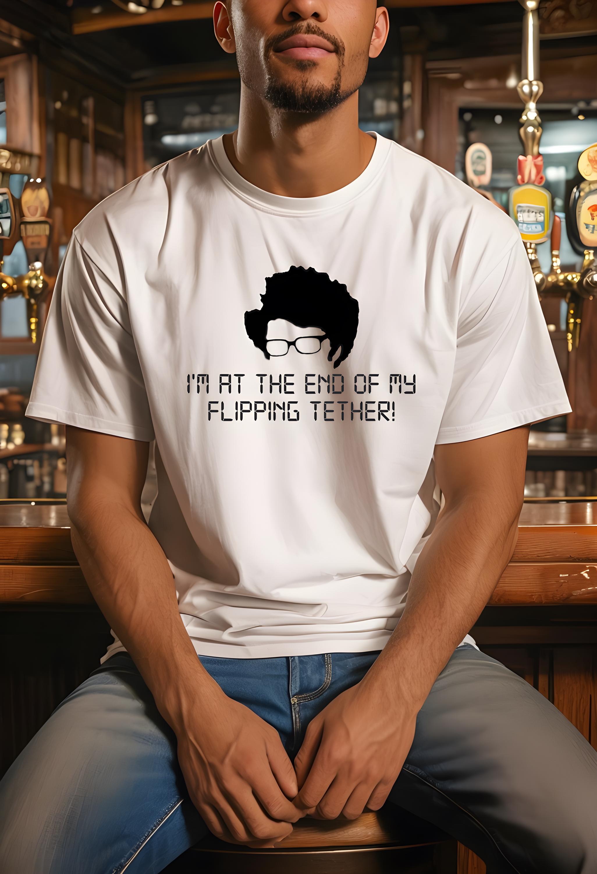 Unisex Heavy Cotton Tee Unisex - IT Crowd Maurice Moss Quirky Design, Funny TV Show Merchandise