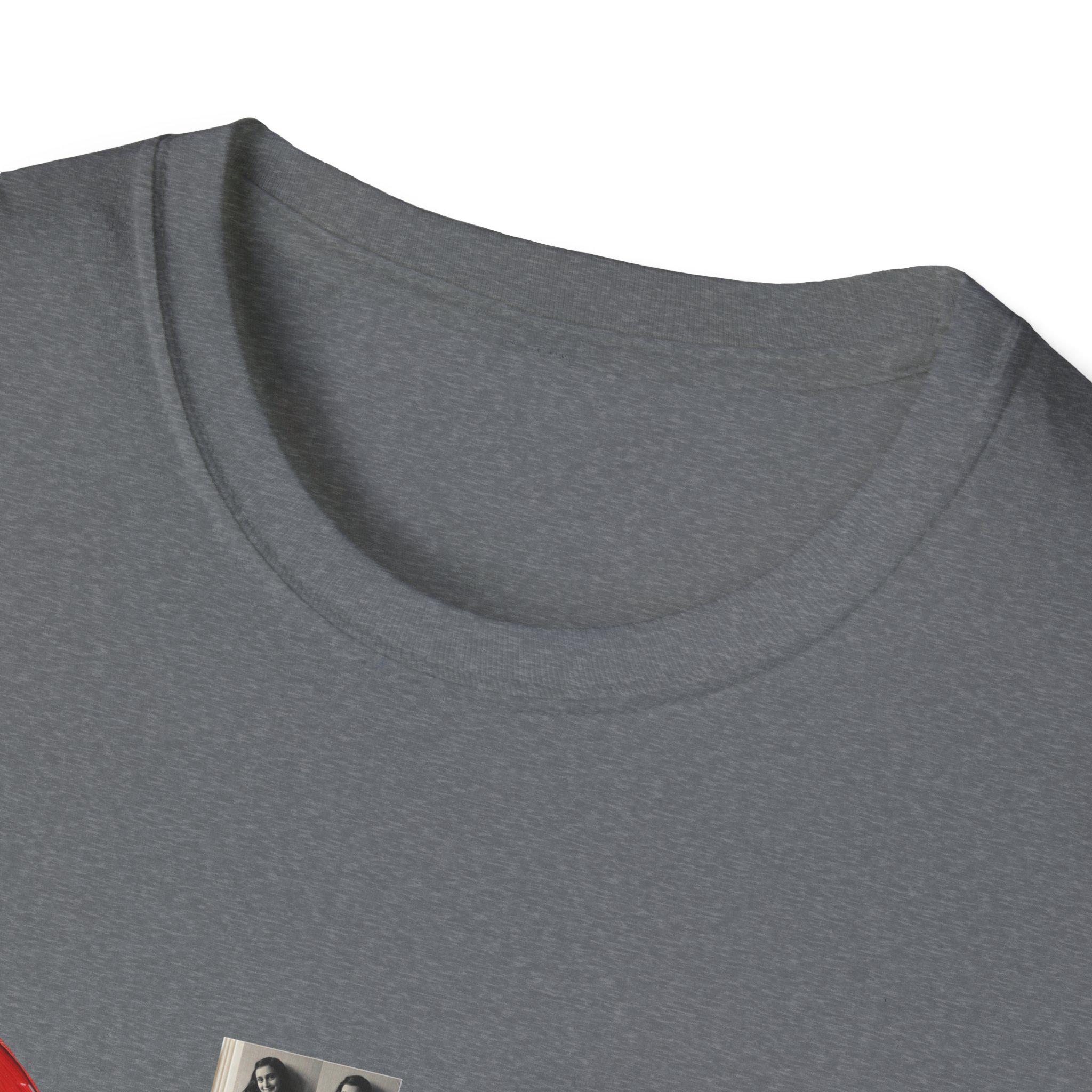 Literary Warning Unisex Softstyle T-Shirt, Book Lover Gift, Radical Book Covers Tee, Fahrenheit 451, 1984, Animal Farm, Handmaid&#39;s Tale, - View 8