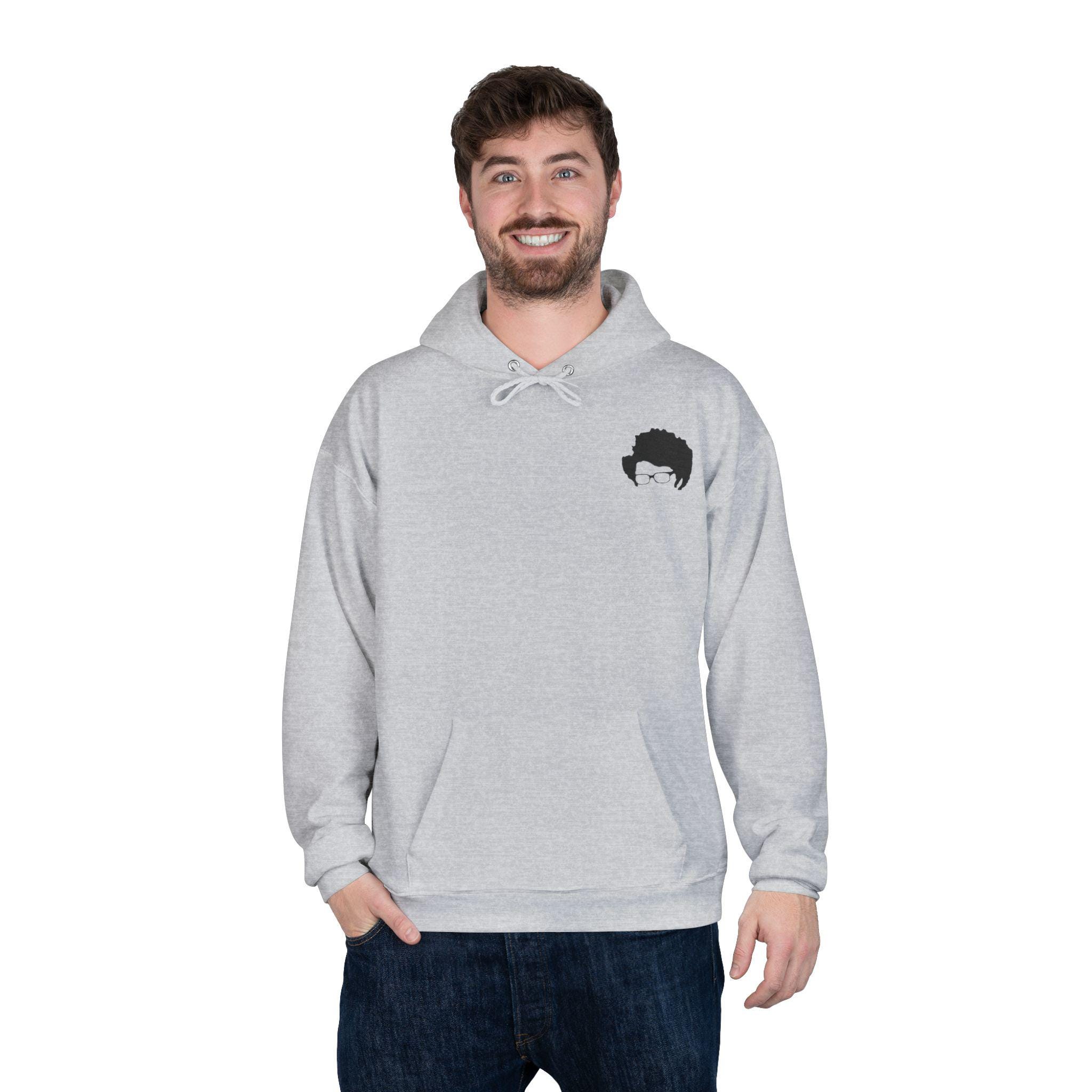Unisex EcoSmart® Pullover Hoodie Sweatshirt - IT Crowd Maurice Moss Quirky Design, Funny TV Show Merchandise - View 2