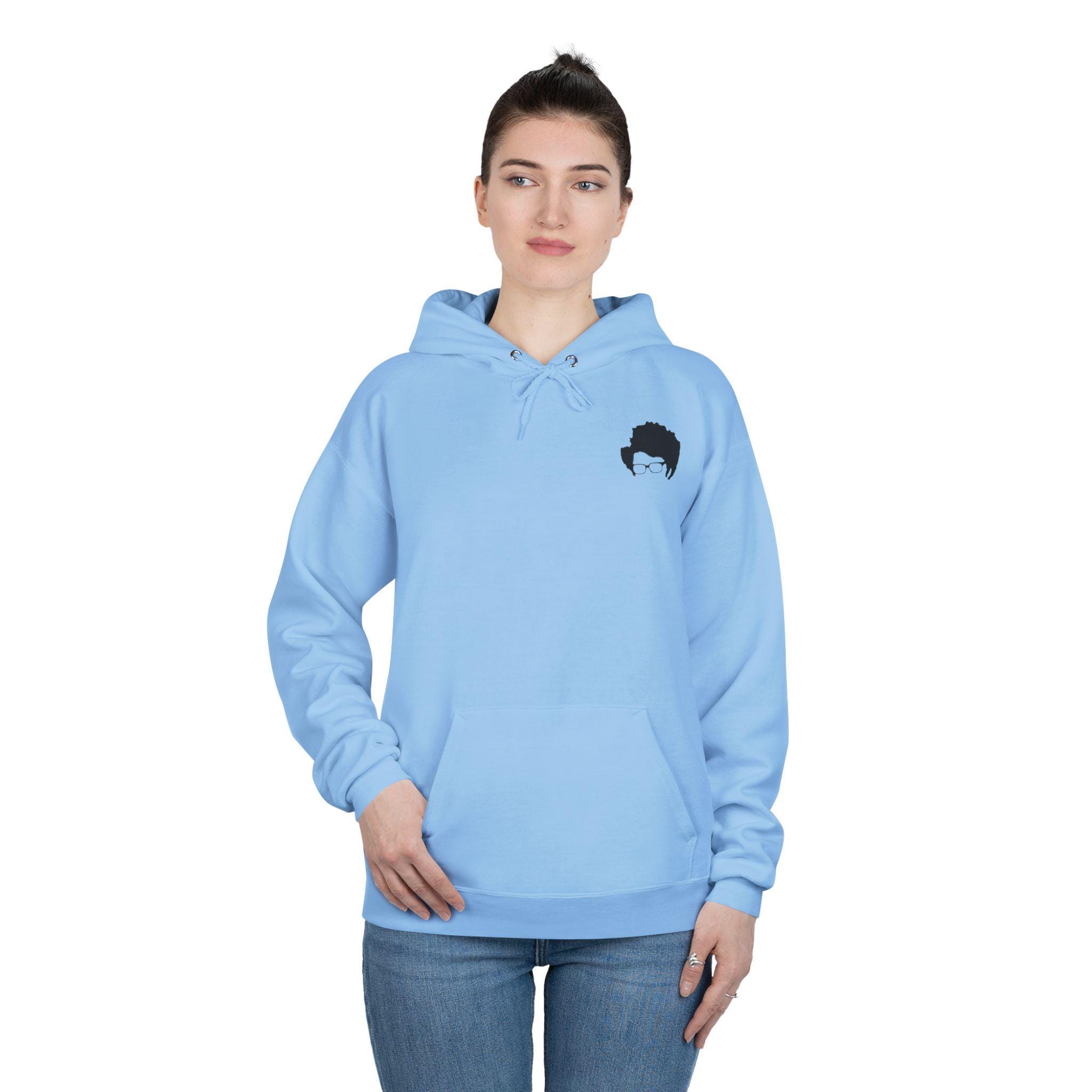 Unisex EcoSmart® Pullover Hoodie Sweatshirt - IT Crowd Maurice Moss Quirky Design, Funny TV Show Merchandise - View 3