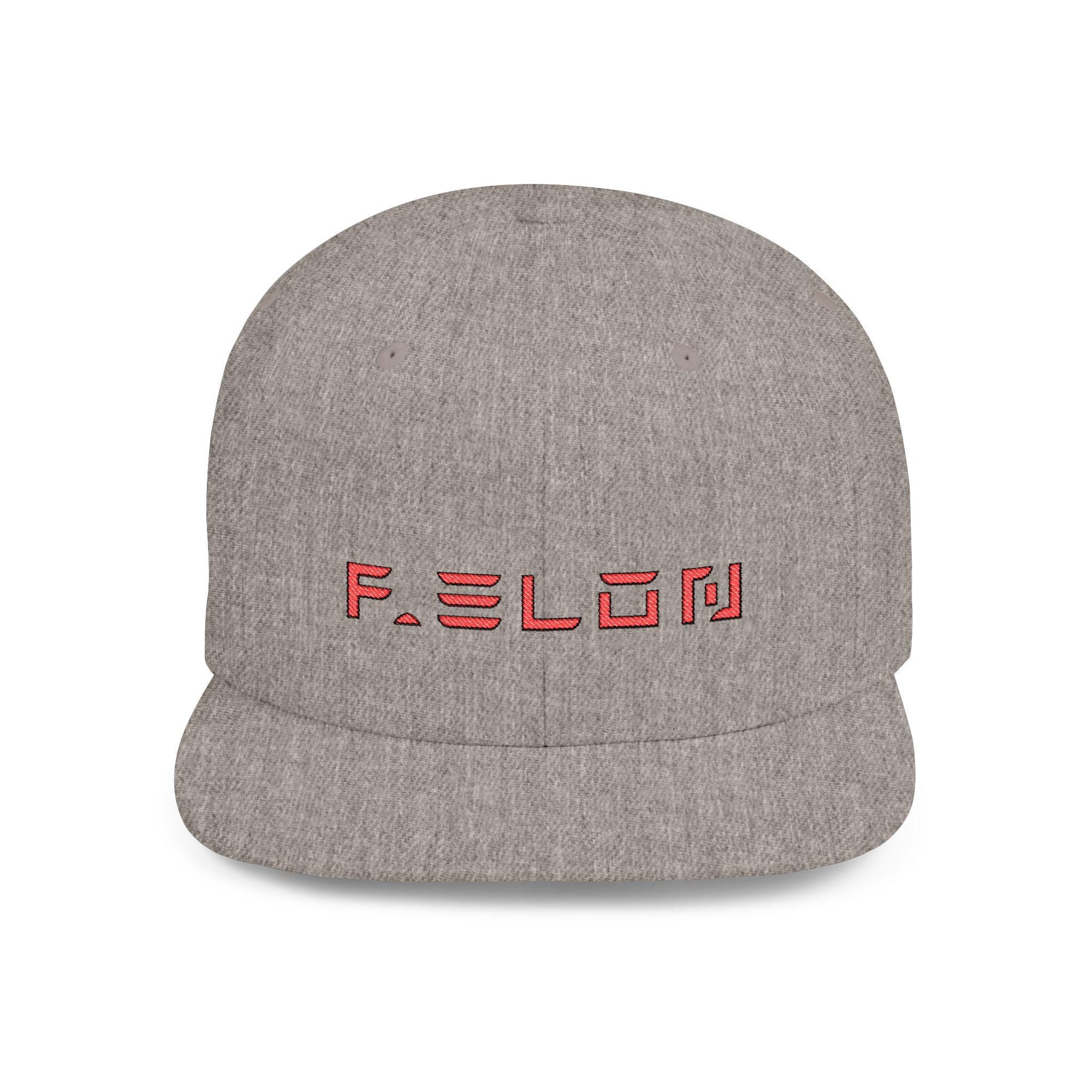 Snapback Cap, Satirical &#39;F&#39; Elon Resistance Design, Hat for Anti-Elon Musk Activists, Protest Headwear, Political Statement Cap, Tesla Font - View 3