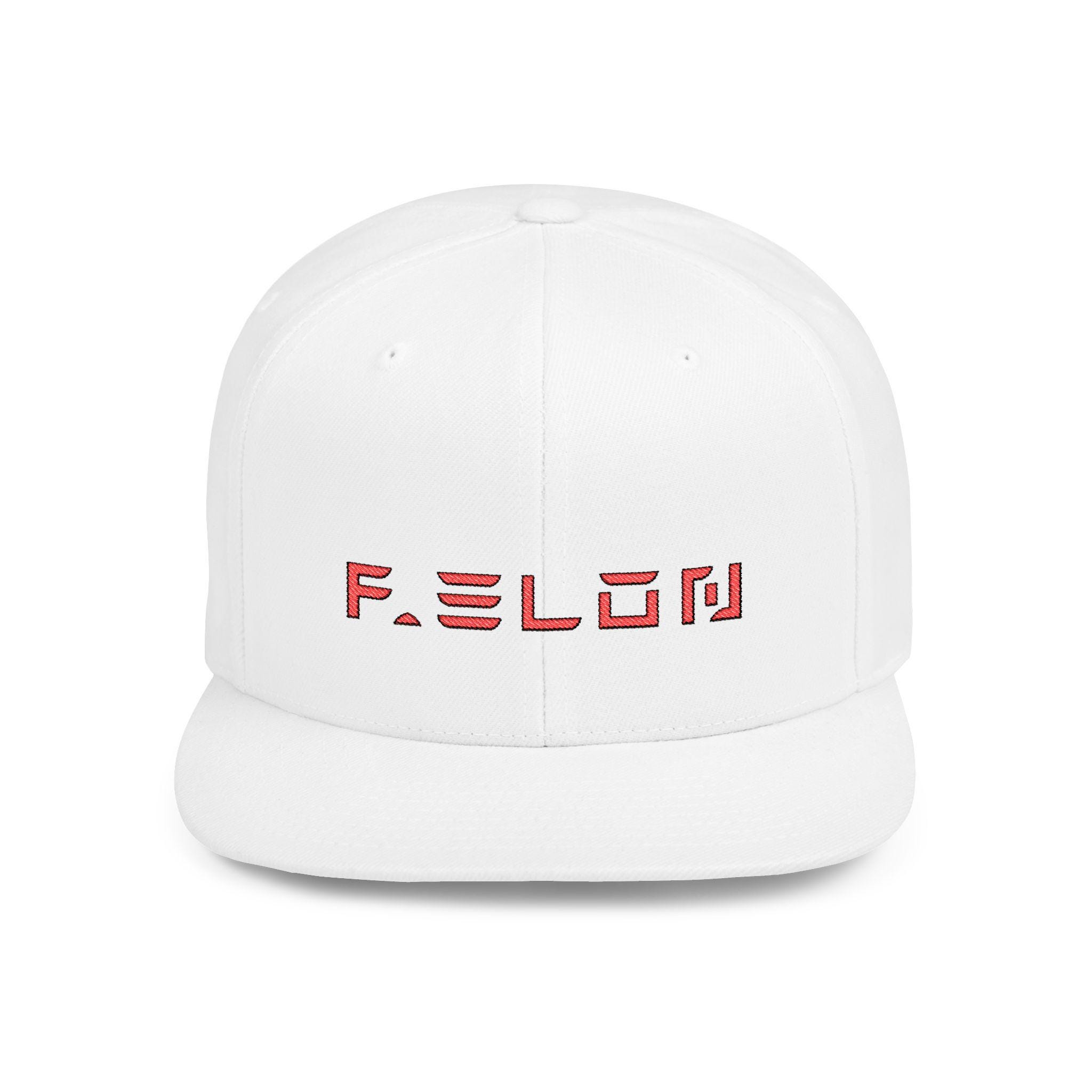 Snapback Cap, Satirical 'F' Elon Resistance Design, Hat for Anti-Elon Musk Activists, Protest Headwear, Political Statement Cap, Tesla Font